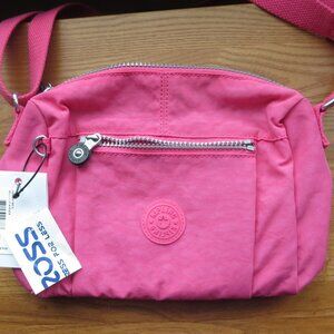 Kipling WES Crossbody Bag Hydrangea Pink NWT